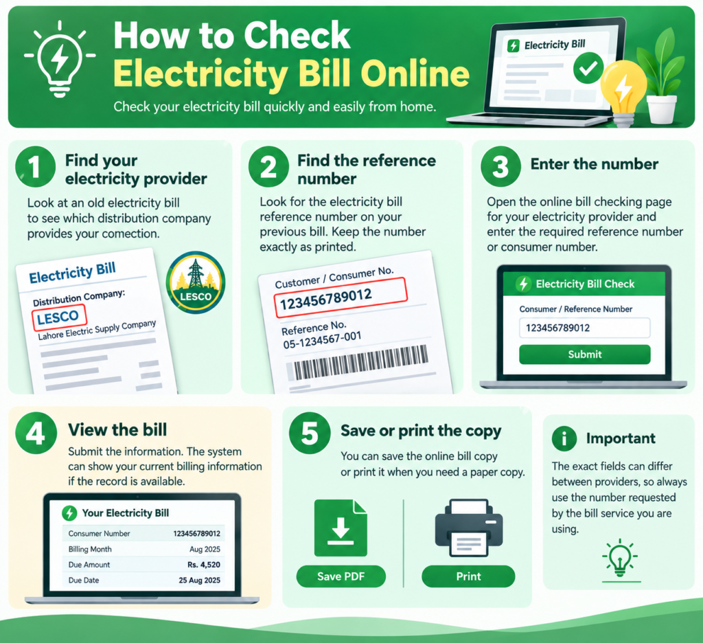 How to Check Electricity Bill Online in Pakistan