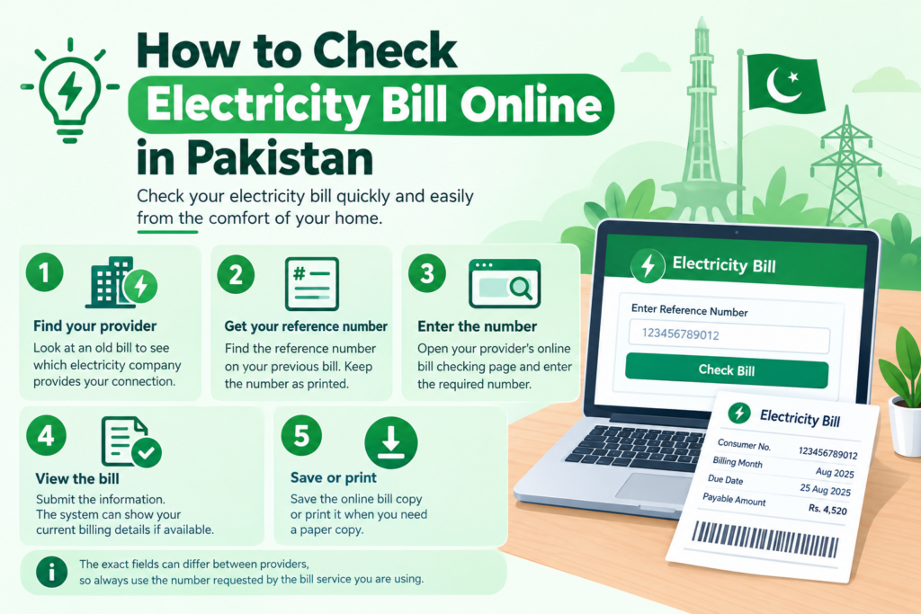 How to Check Electricity Bill Online in Pakistan