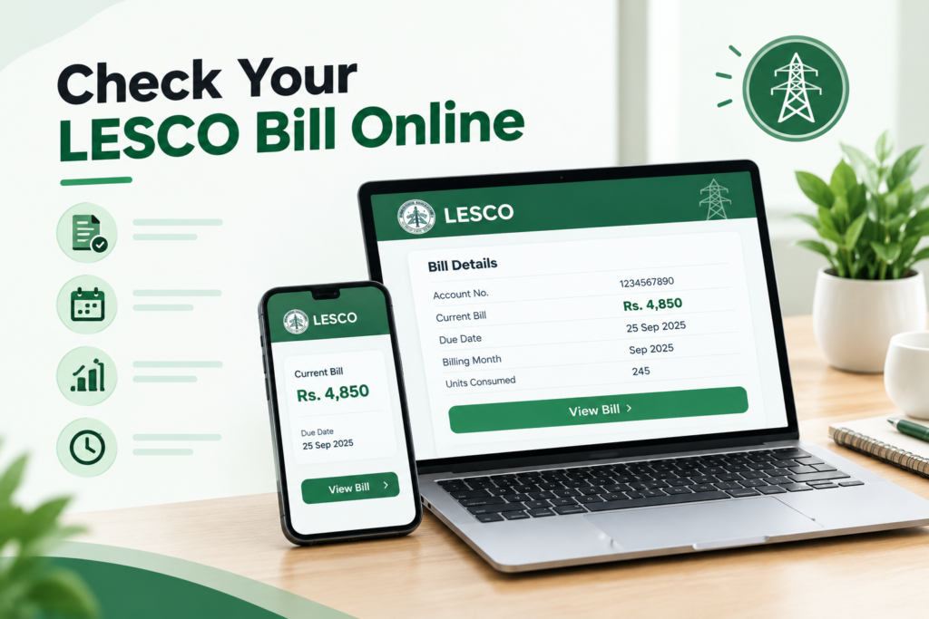 lesco bill check online