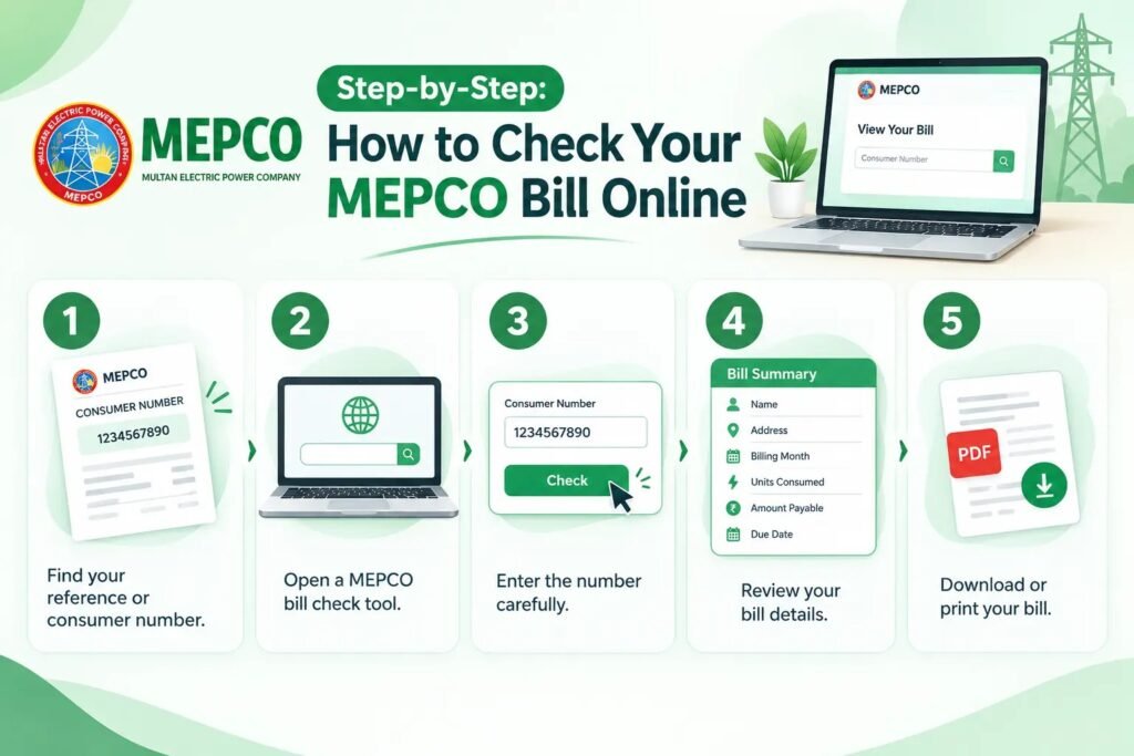 MEPCO Bill Check Online